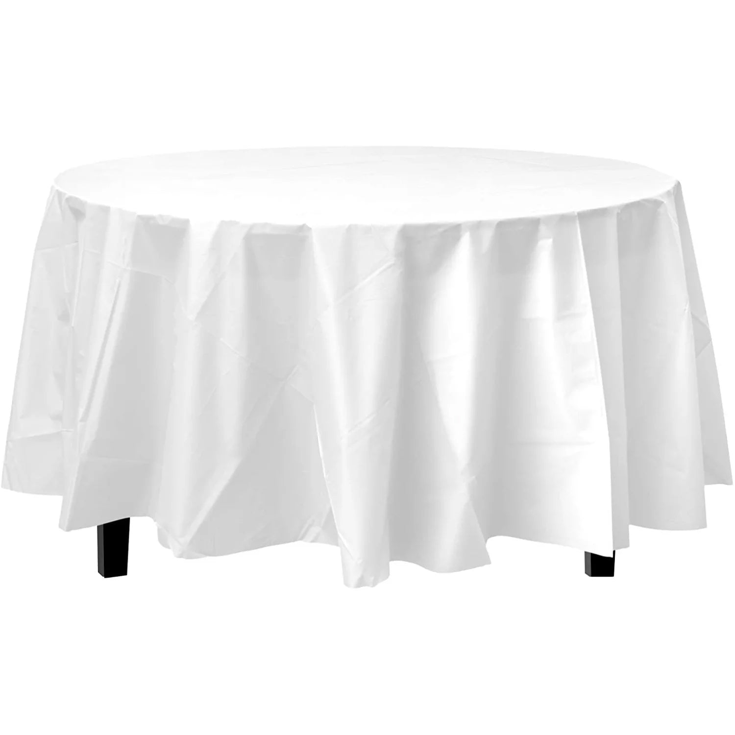 84'' Clear Round TableCloth Plastic Disposable Tablecovers Tablecloths Round product detail image