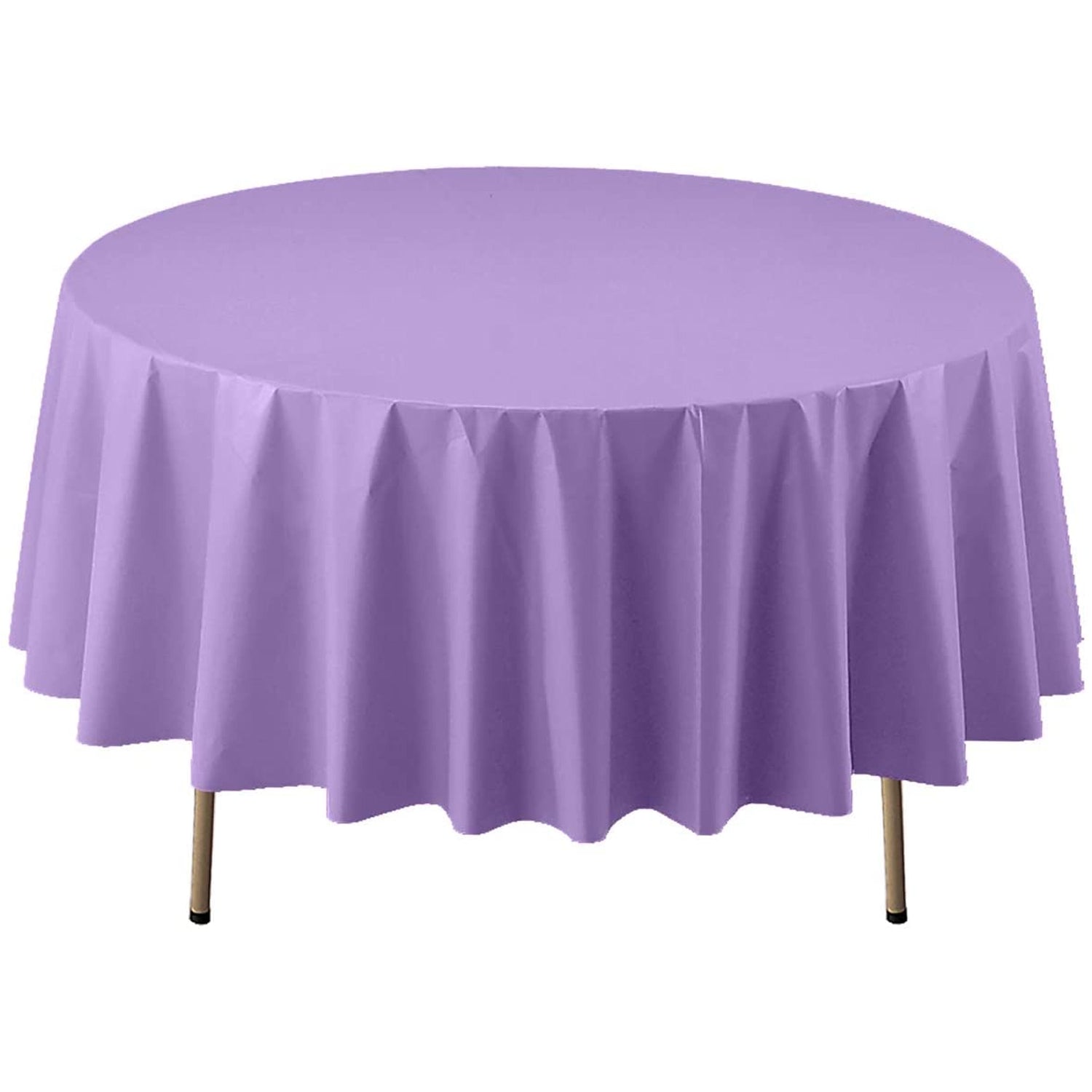 84'' Hydrangea Round TableCloth Plastic Disposable Tablecovers Tablecloths Round product detail image