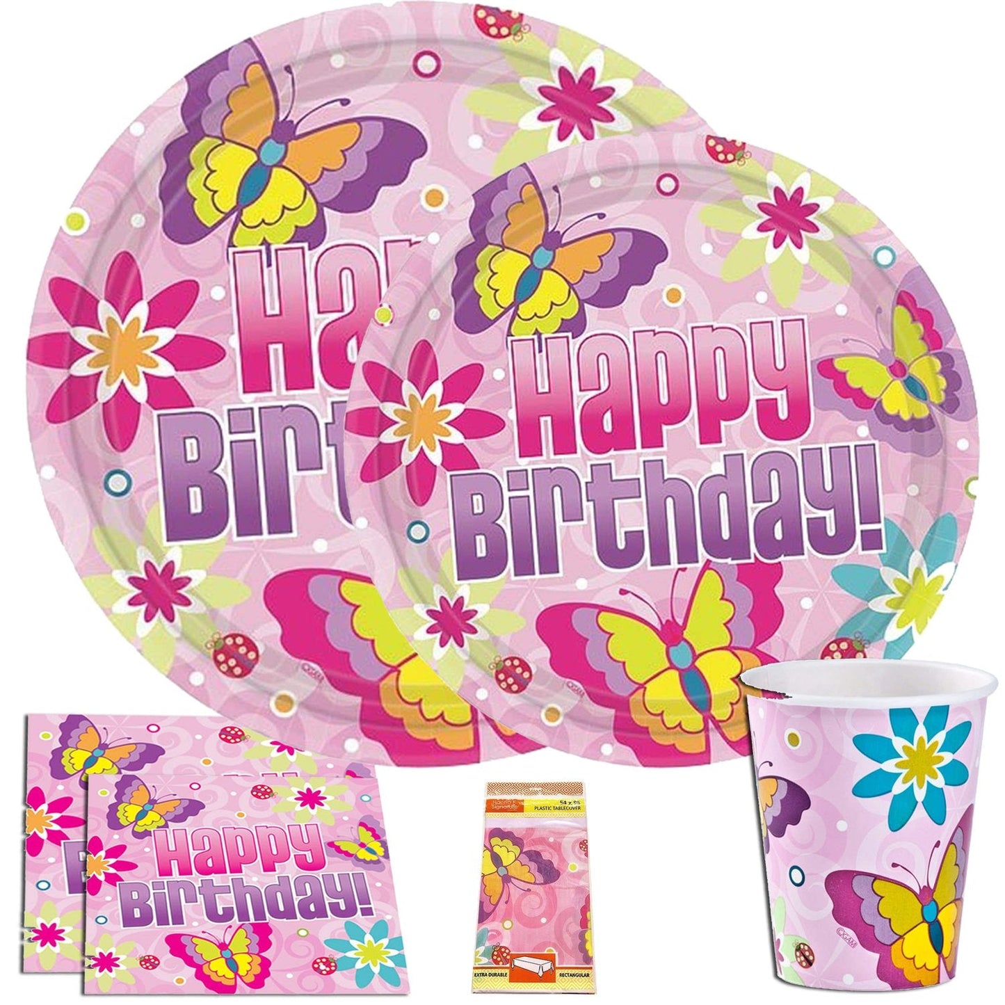 Hanna K. Signature Special Bday Butterfly Luncheon Napkins