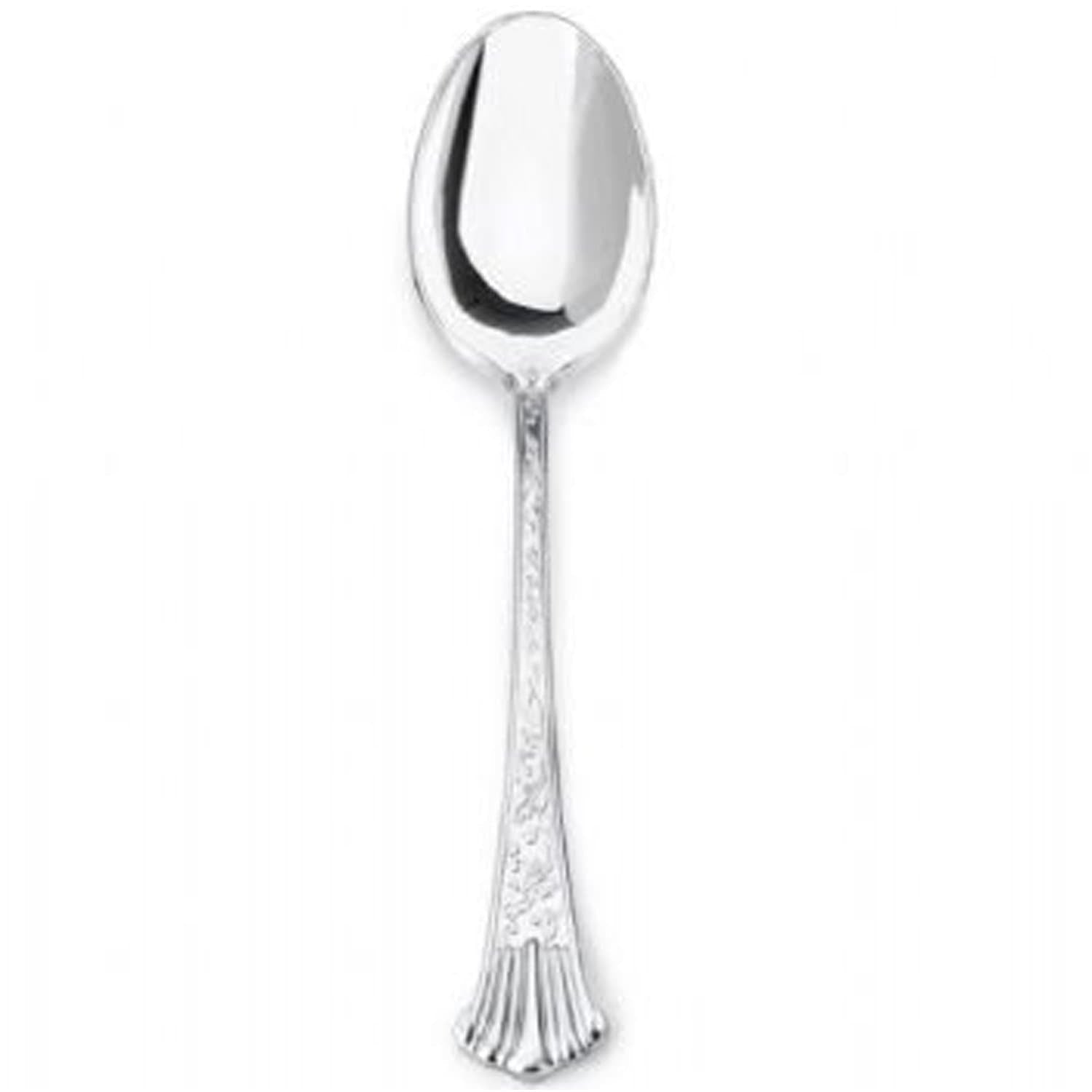 Simcha Silver Plastic Tea Spoons 20 Pack Party Tableware, Event Catalog main product image
