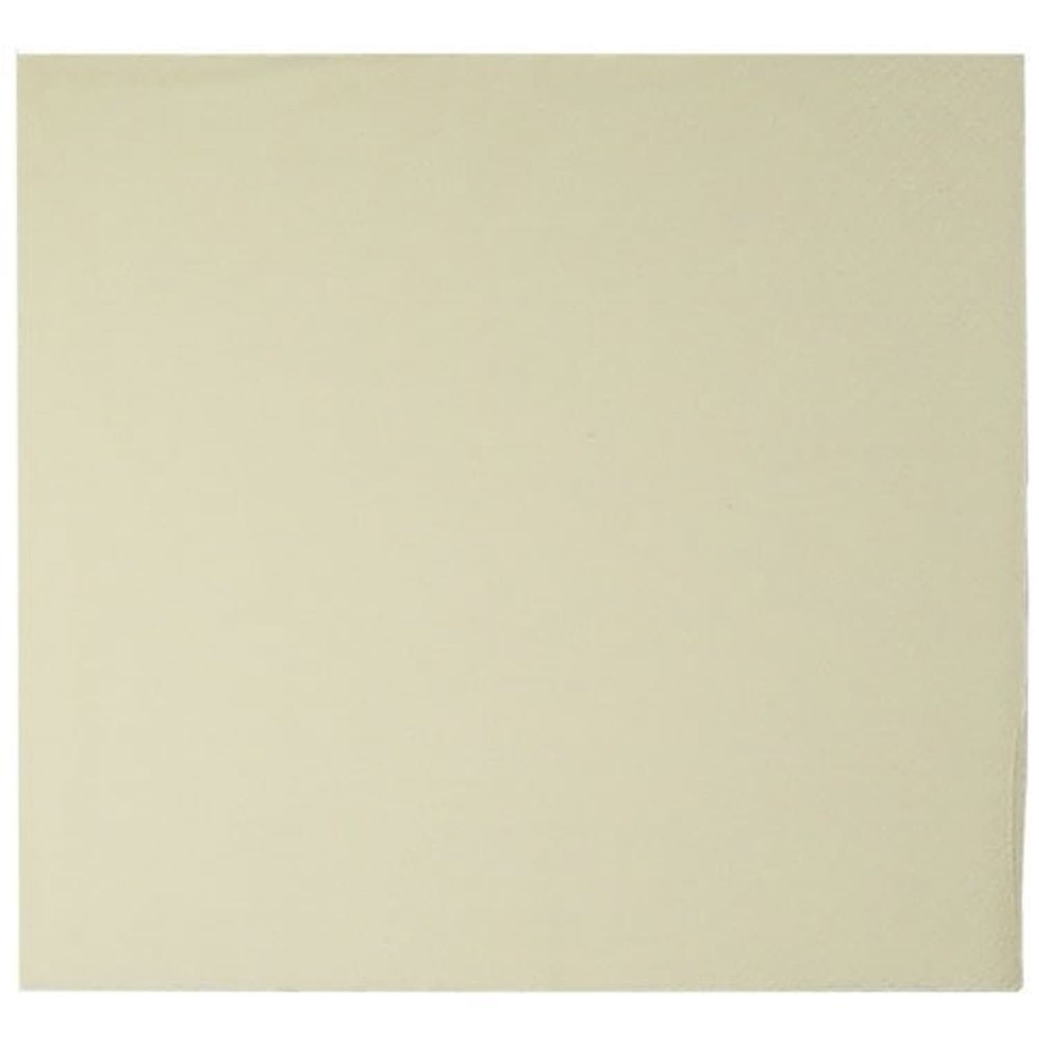 Solid Ivory Beverage Napkins 