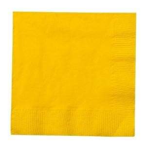 Sunshine Yellow Beverage Napkins 