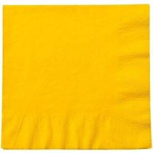 99¢ Sunshine Yellow Lunch Napkins 20 Count Party Dimensions