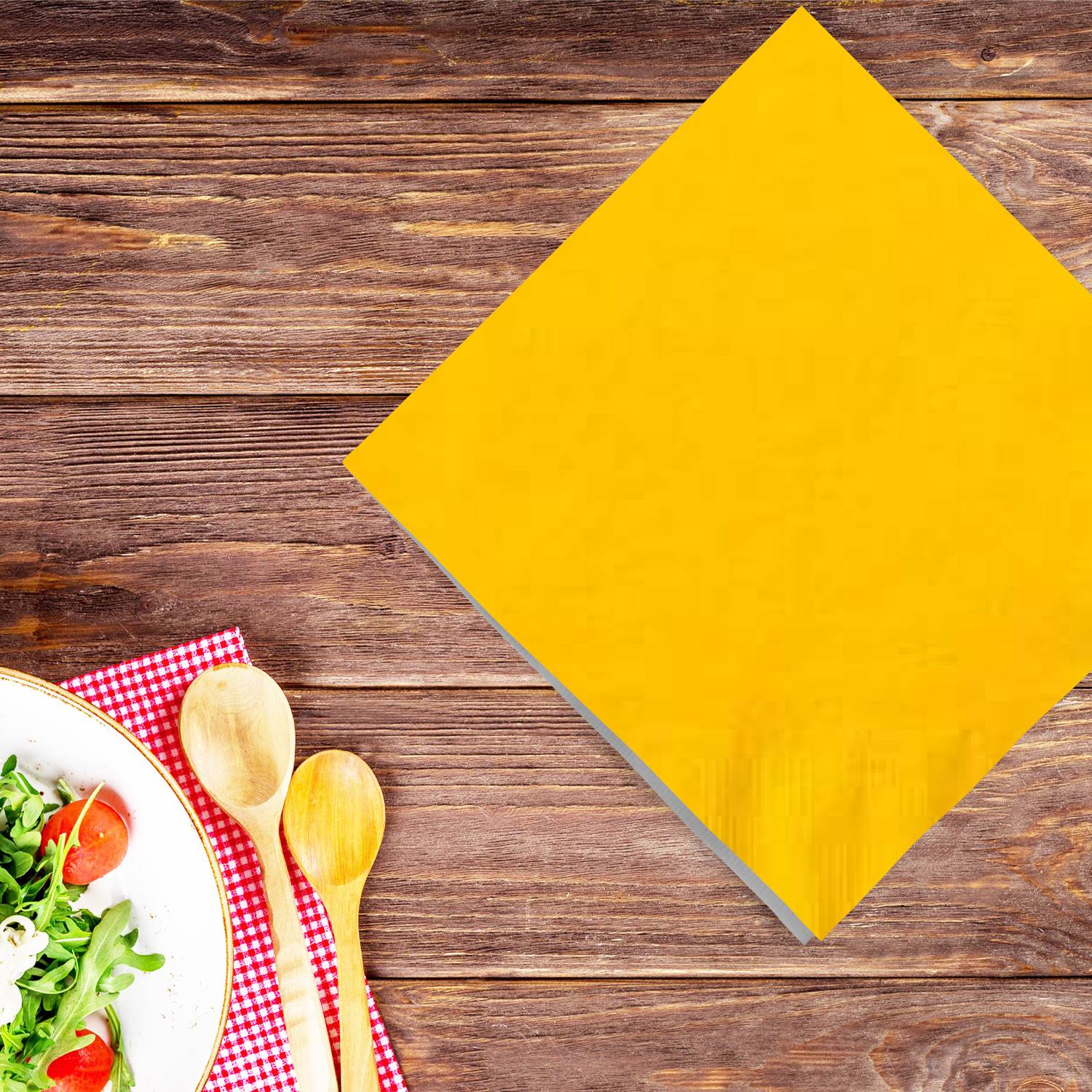 99¢ Sunshine Yellow Lunch Napkins 20 Count Party Dimensions