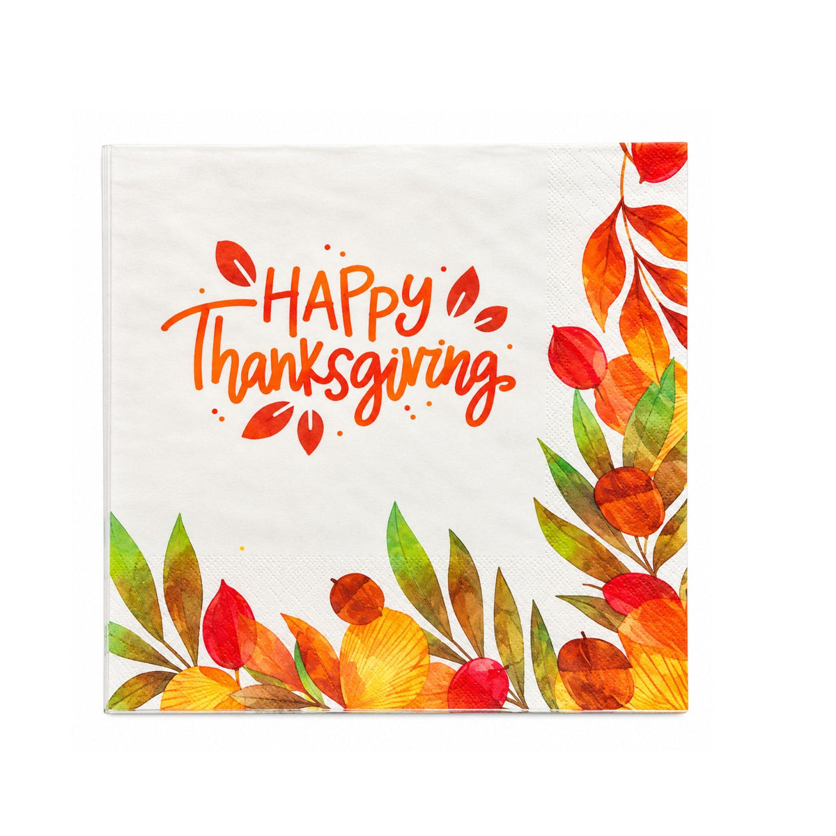 Thanksgiving Beverage Paper Napkins-16 Pack