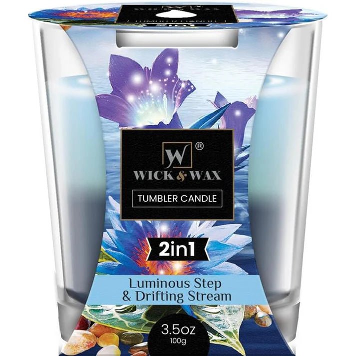 3.5oz Double Scented Luminous Step and Drifting Stream Jar Candle Candles product image 5