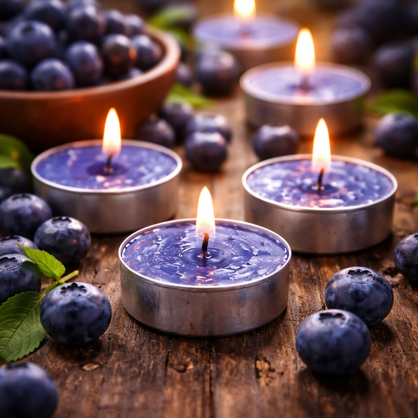 Tealight Bluberry Scented Candles candle candles size and feature image