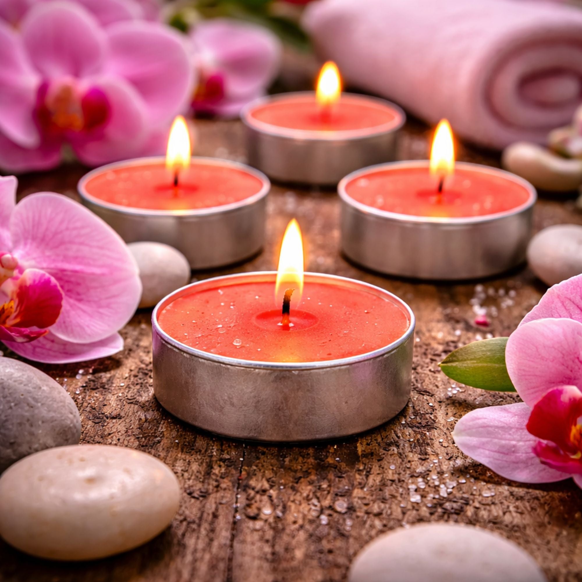 Tealight Angel Orchid Scented Candles candle candles size and feature image