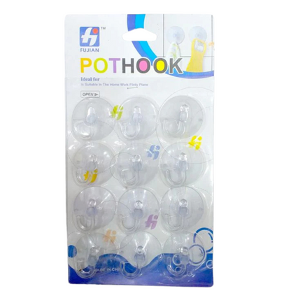 99¢- Suction Cup Pothook Punch:8CT
