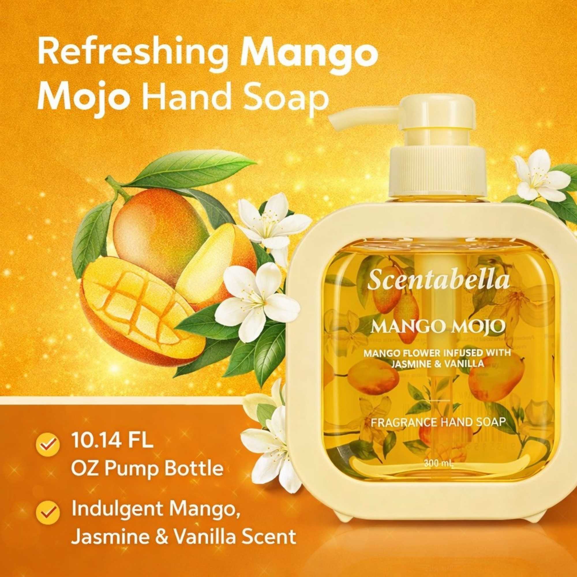 10 FL OZ Mango Mojo Scented Hand Soap Liquid Hand Soap product detail image