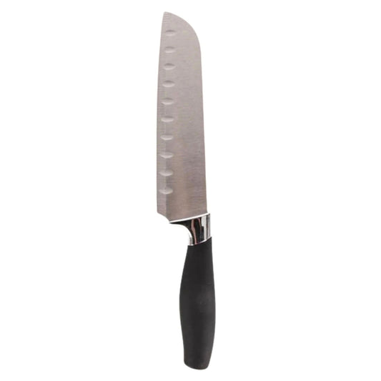 Ideal Kitchen Sharp Santoku Knife 7" Black Handle 1 Pack