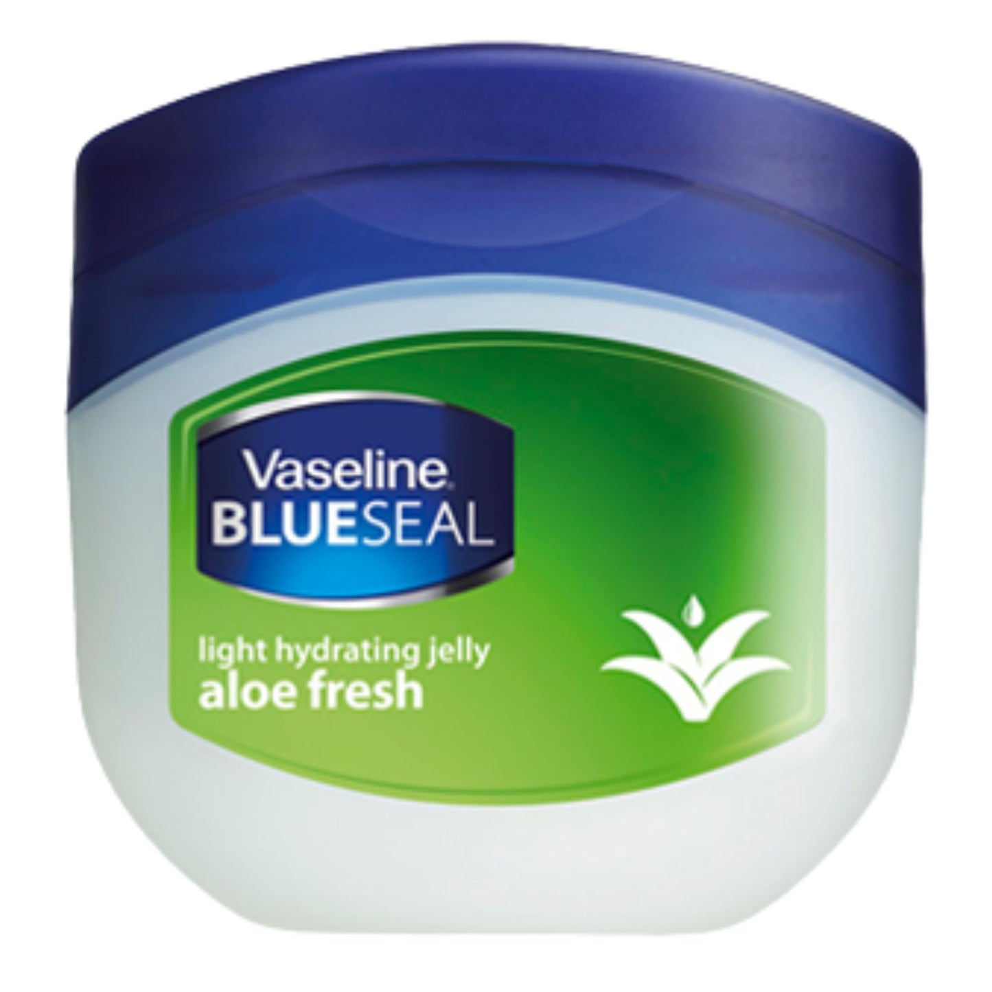 Vaseline Blue Seal aloe fresh jar on a white background