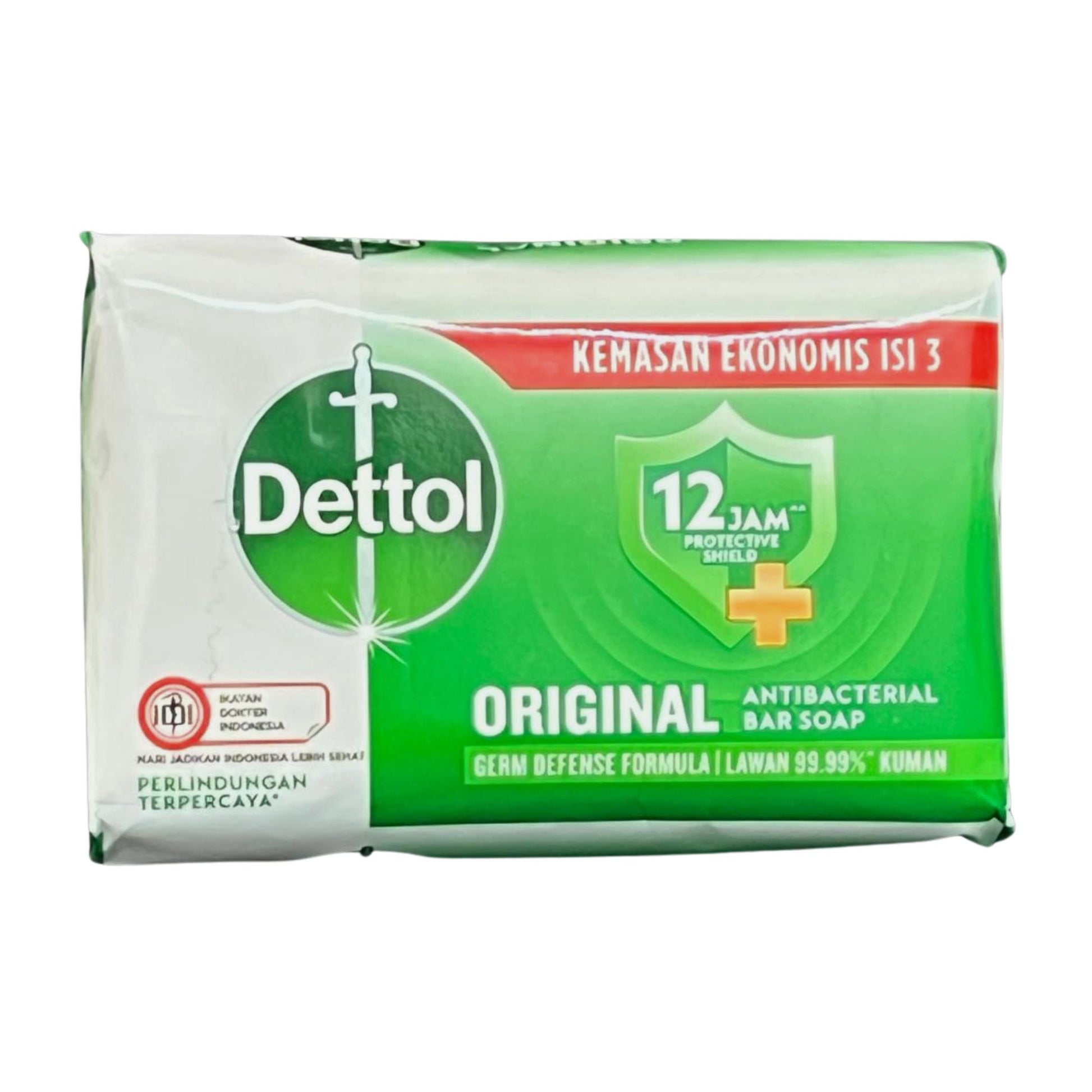 Dettol antibacterial bar soap packaging on a white background