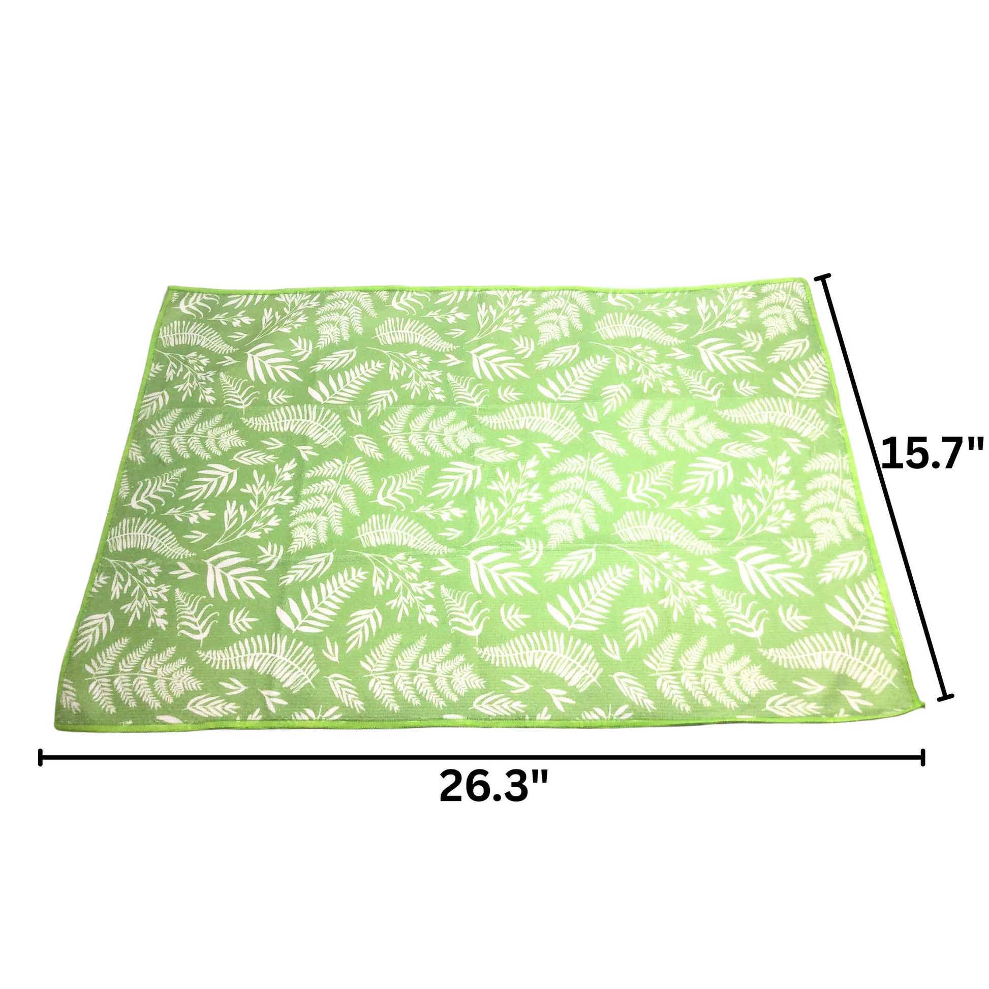 Absorbent Multi-Puepose Cotton Green Kitchen Towel