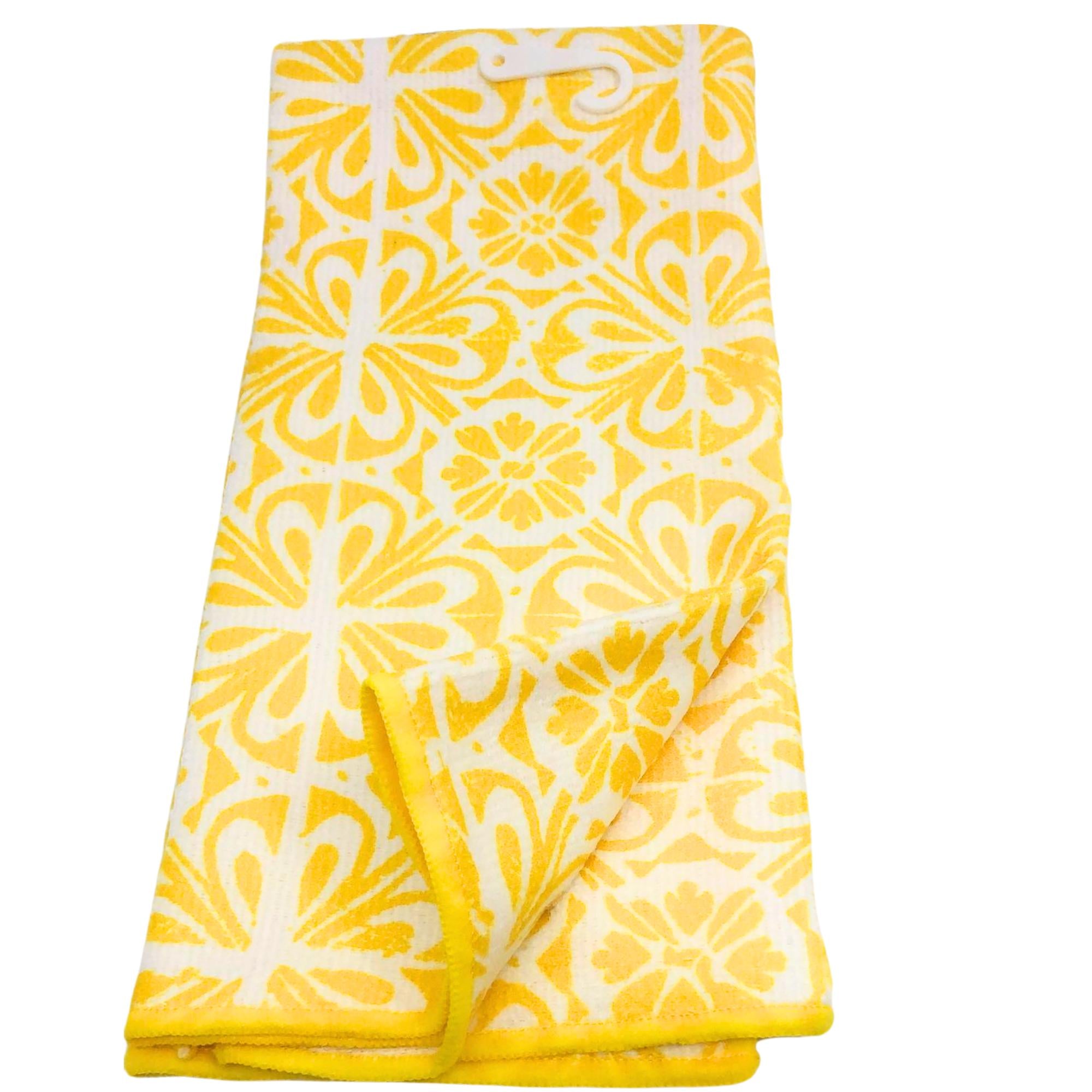 Absorbent Multi Puepose Cotton Yellow Kitchen Towel: 1 Pack Kitchen Tools & Utensils Cleaning Towel kitchen towel main