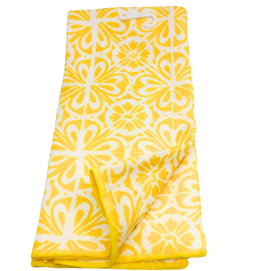 Absorbent Multi-Puepose Cotton Yellow Kitchen Towel