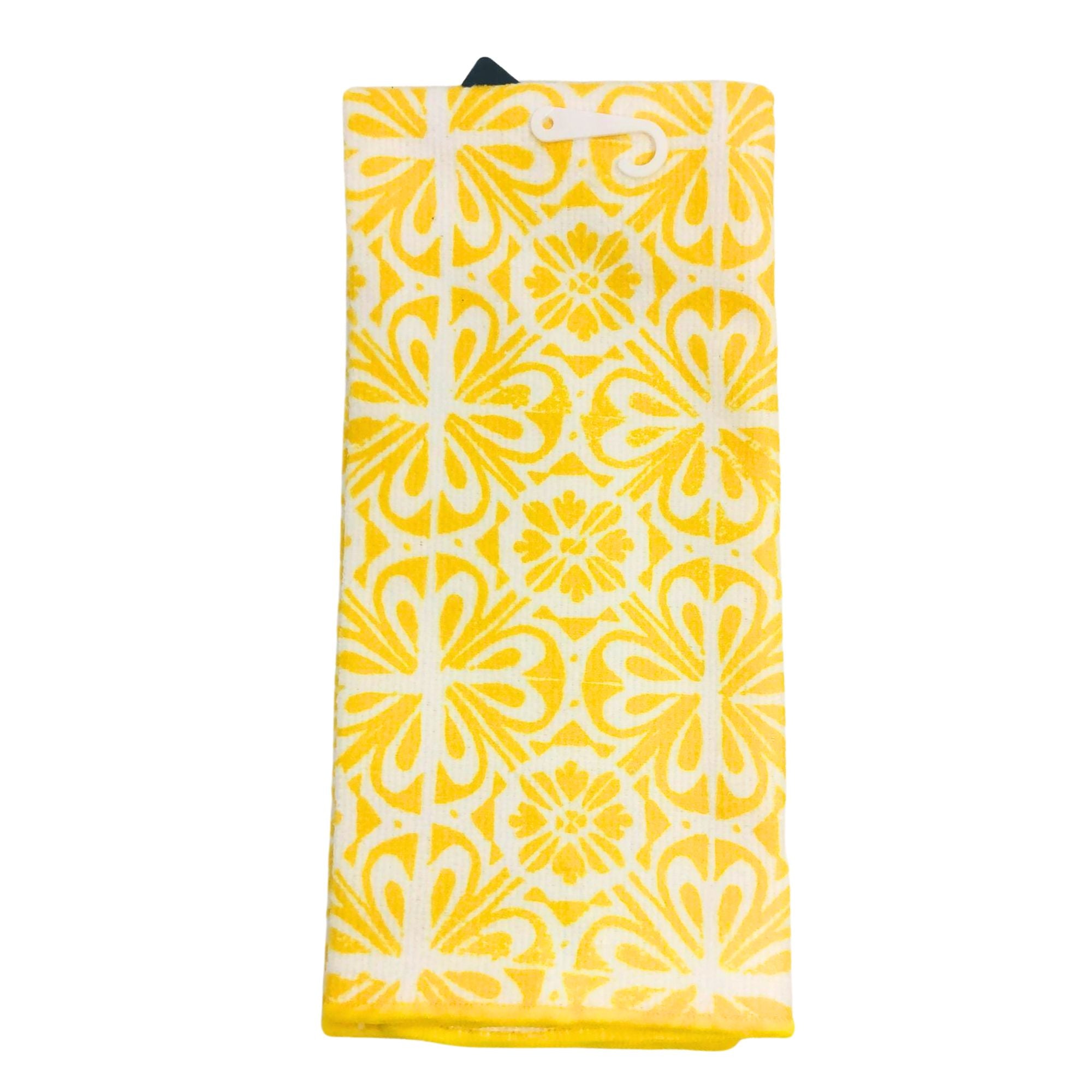 Absorbent Multi Puepose Cotton Yellow Kitchen Towel: 1 Pack Kitchen Tools & Utensils Cleaning Towel kitchen towel size and