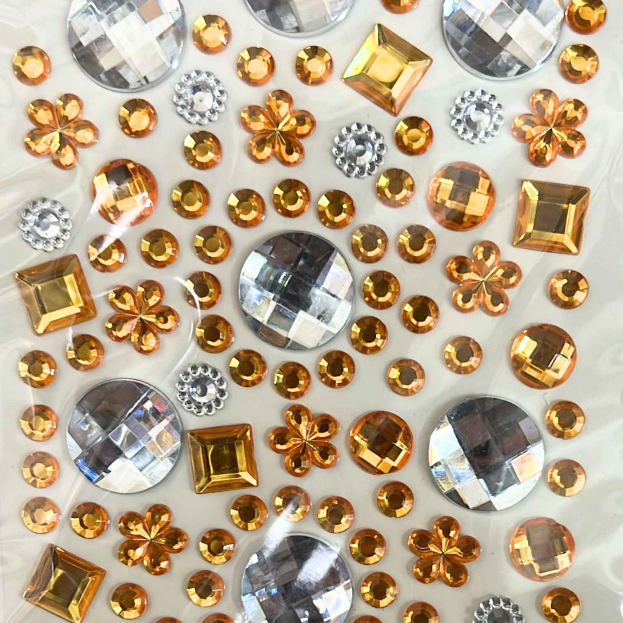 Acrylic Stickers – Includes Gold & Silver Designs: 125 Pack Decorative Stickers DIY product detail image