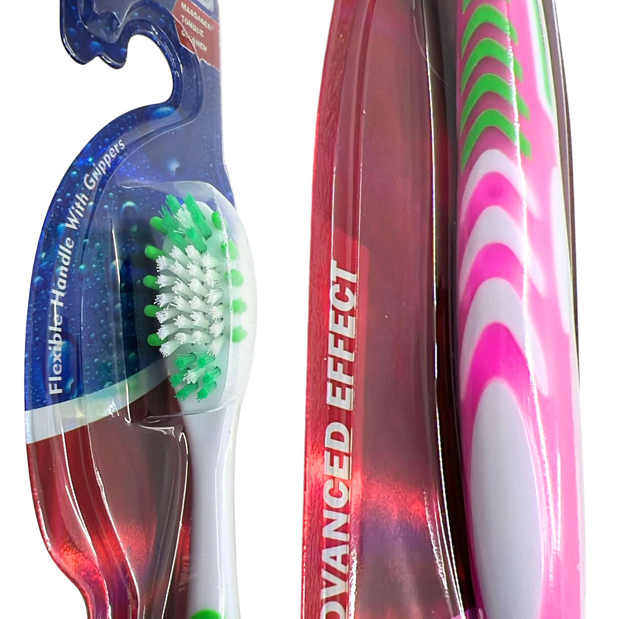 Advantage Effect Toothbrush with Multi Level Flexible Bristles: 1 Pack Toothbrushes Dental size and feature image