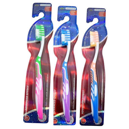 Advantage Effect Toothbrush with Multi-Level Flexible Bristles