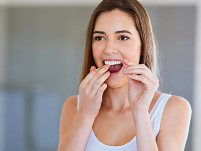 Aim Nylon Waxed Mint Dental Floss with Travel Pack