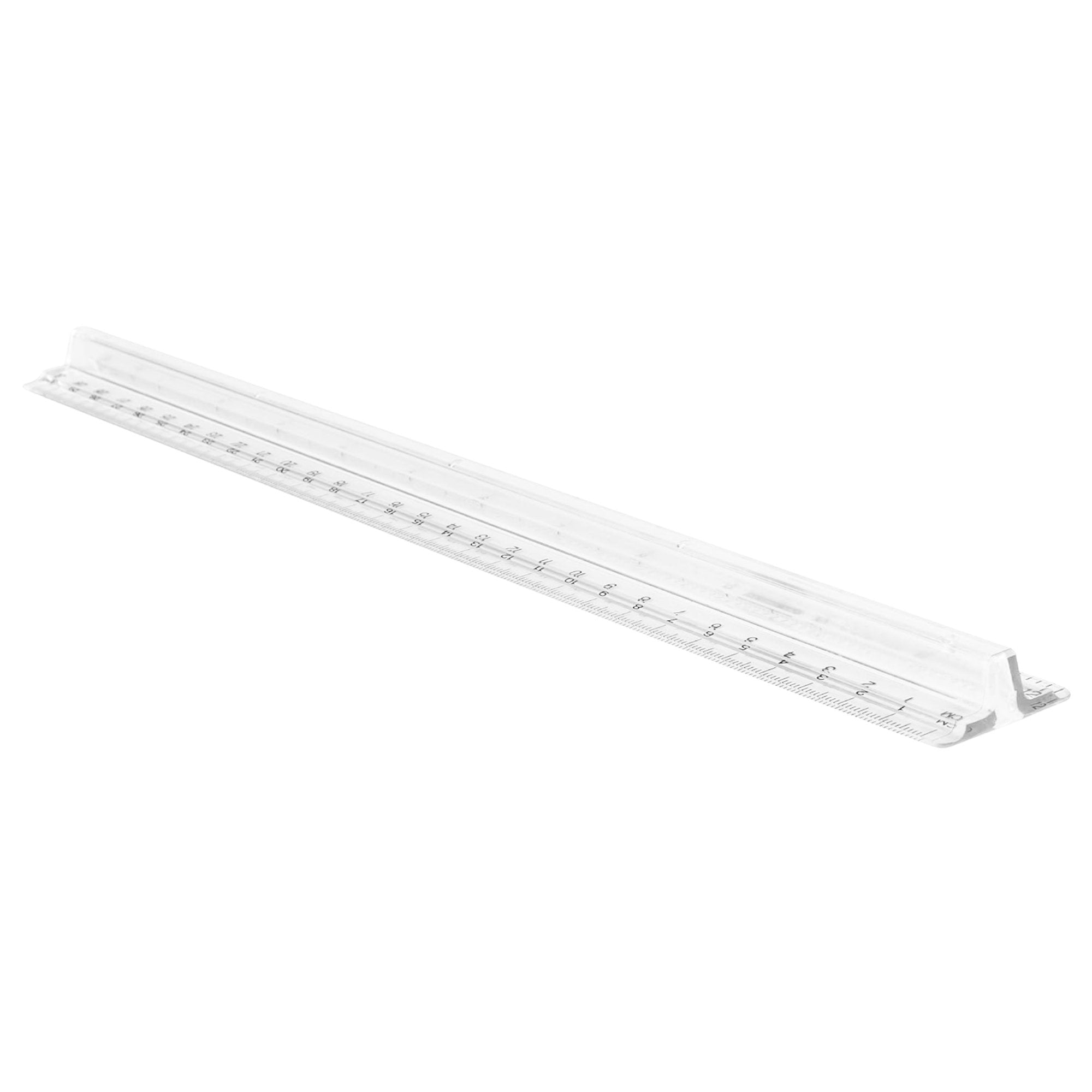 12" Metric & Imperial Scale Raised Grip Aluminium Ruler: 1 Pack Rulers product image 7