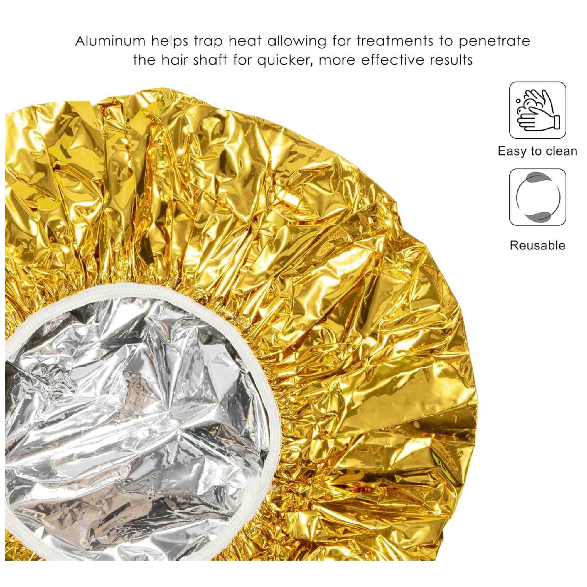 Aluminum Foil Hair Coloring Cap – X Large: 1 Pack Shower Caps Bath Essentials Bathroom Hair hairs size and feature image