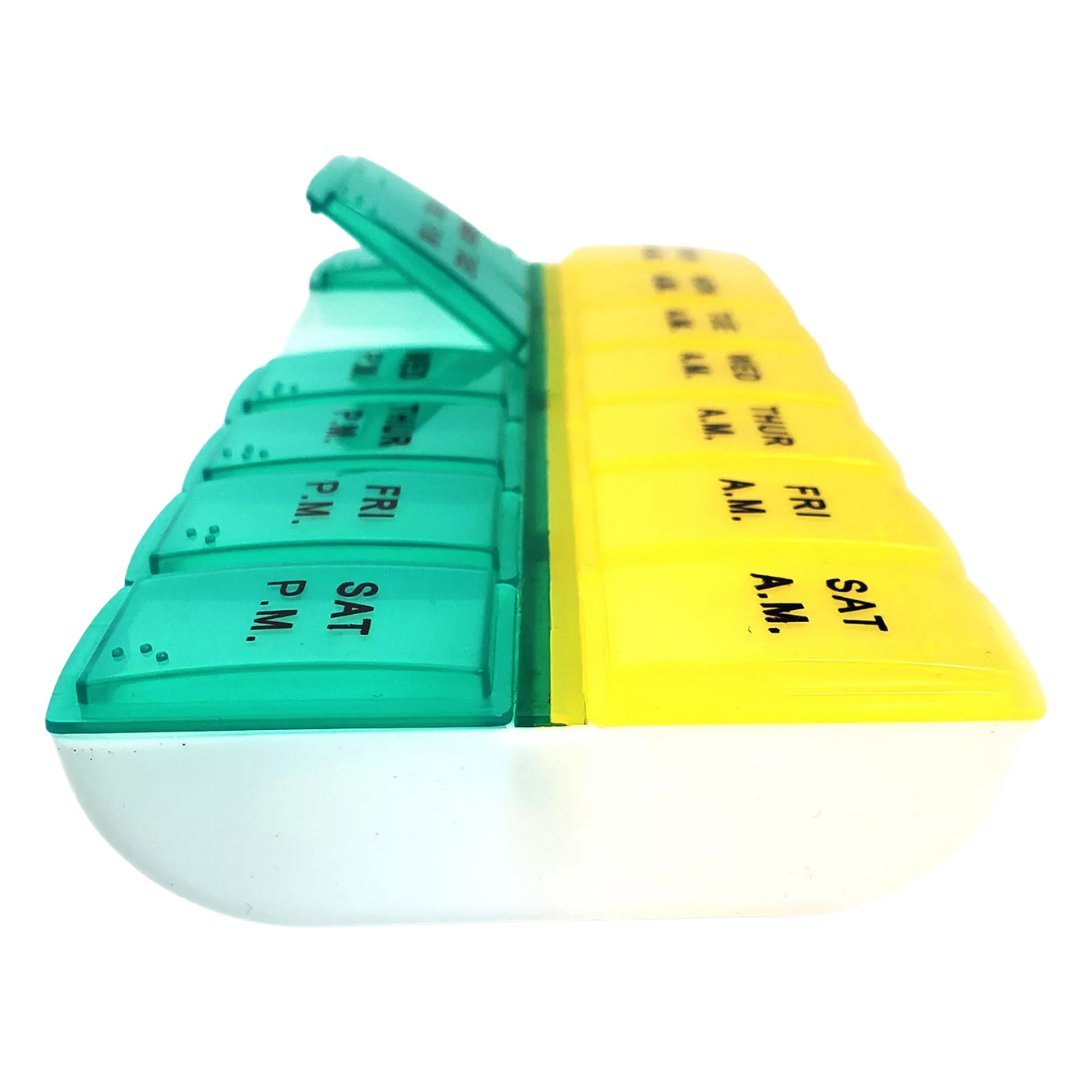 AM/PM 7 Day Pill Box Organizer1:CT Personal Care Safety size and feature image