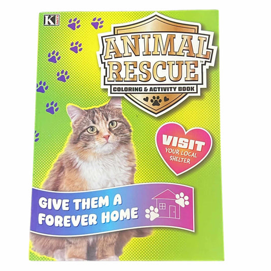 Animal Rescue Coloring and Activity Book – Give Them a Home Forever