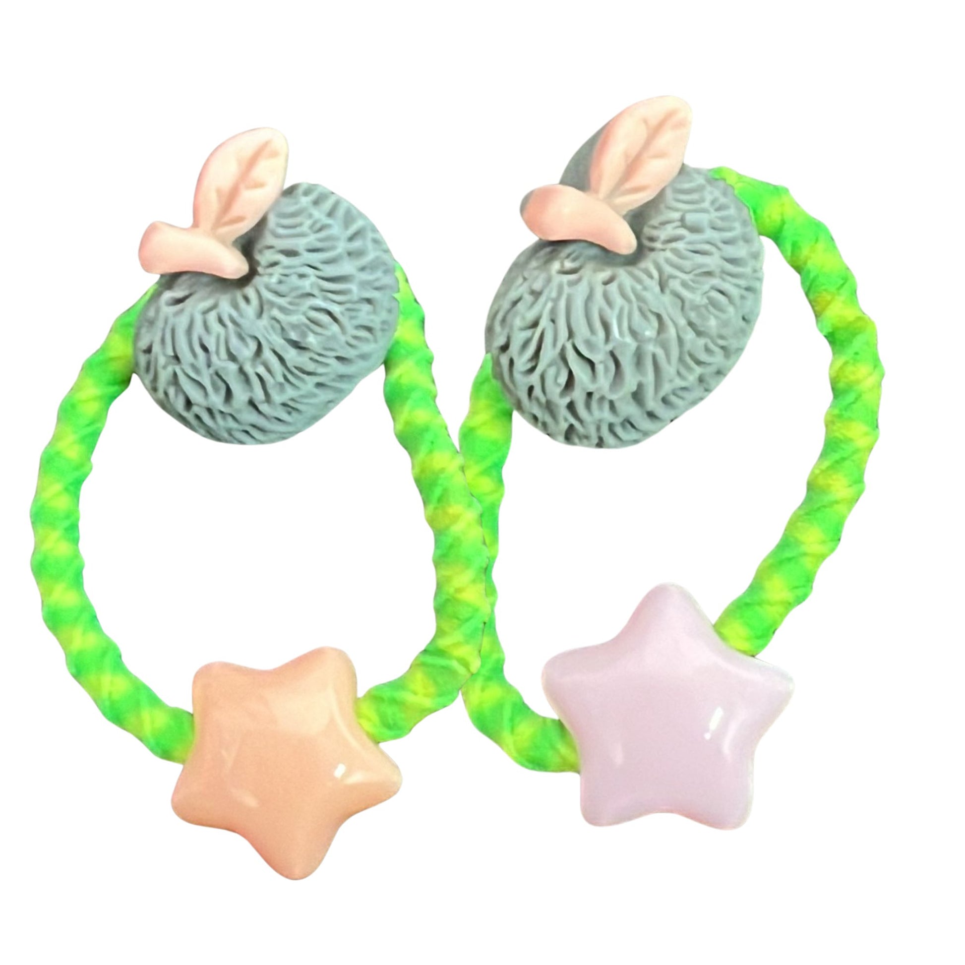 Pair of Small Apple-Shaped Hair Bands