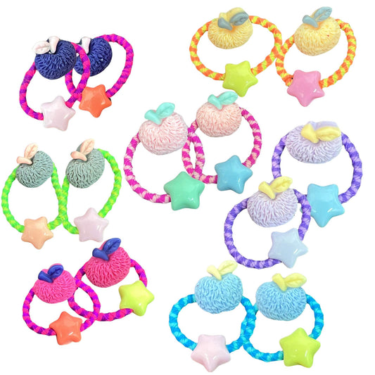 Pair of Small Apple-Shaped Hair Bands