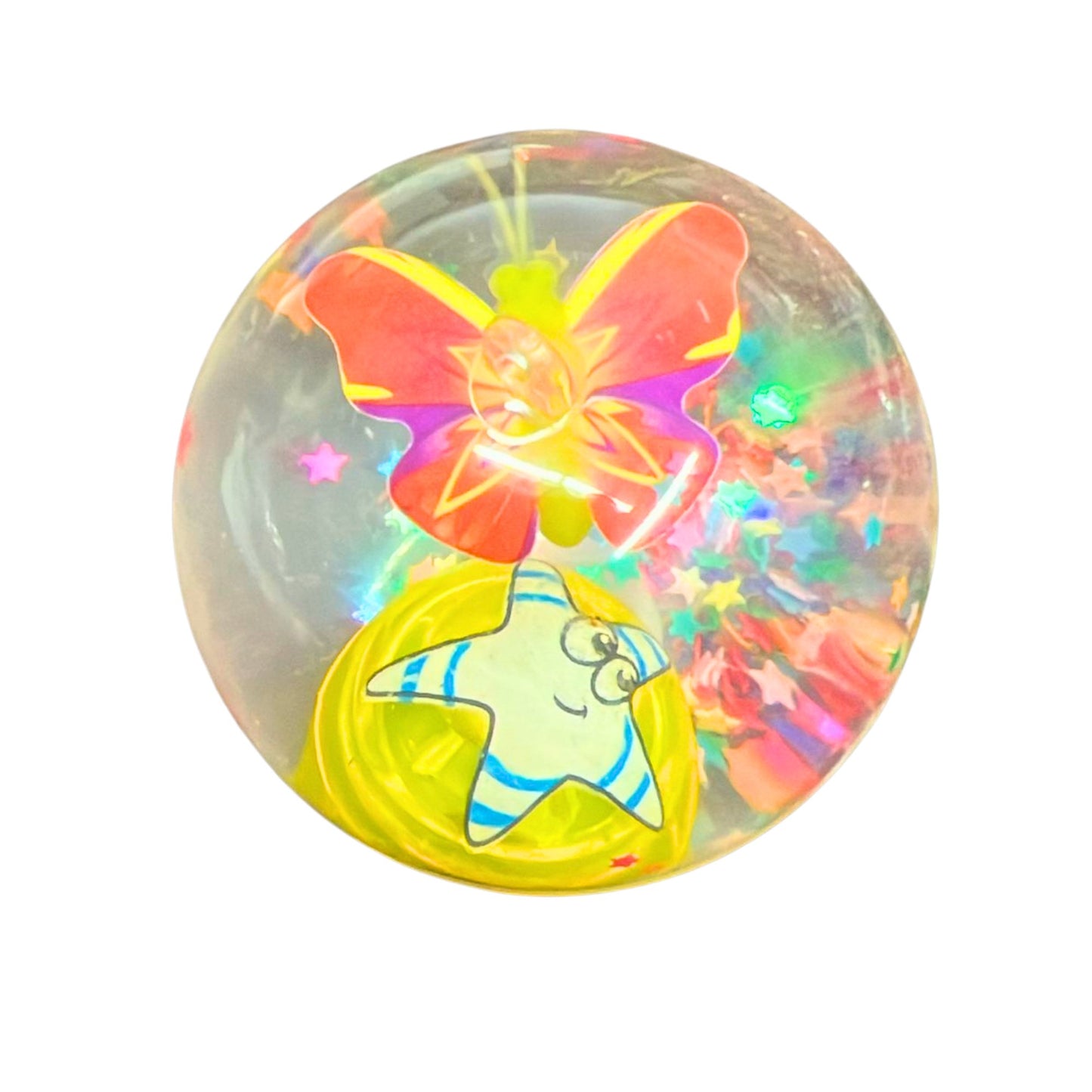 Assorted Butterfly Inside Bouncing Ball | Fun, High-Bounce Toy for Kids