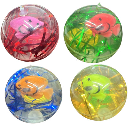 Assorted Fish Inside Bouncing Ball | Fun, High-Bounce Toy for Kids