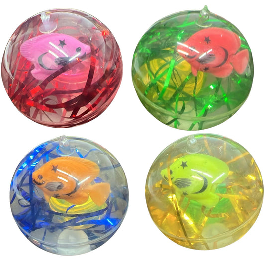 Assorted Fish Inside Bouncing Ball | Fun, High-Bounce Toy for Kids