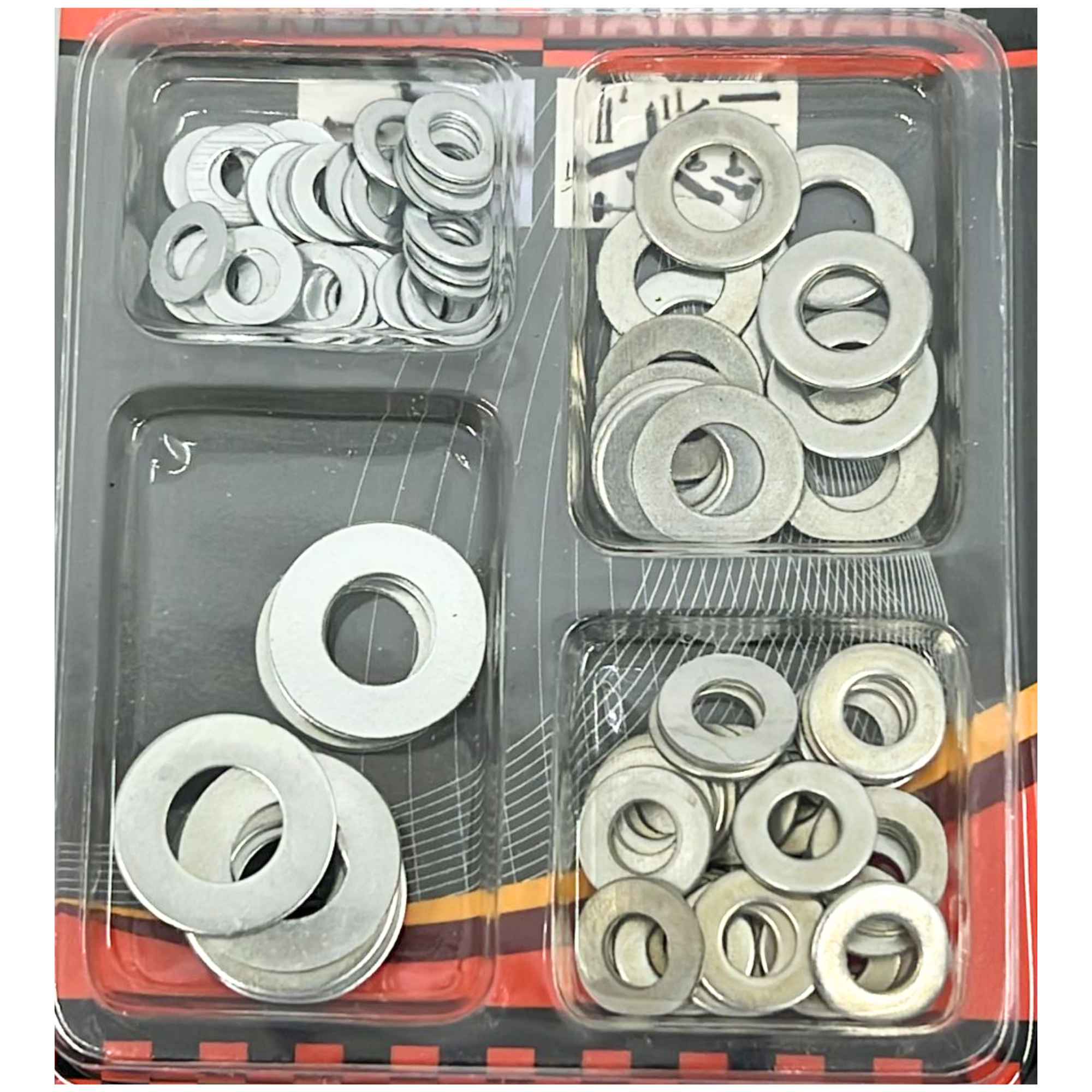 Plain Flat Washers – Steel Gaskets 4 Sizes Home Tools size and feature image