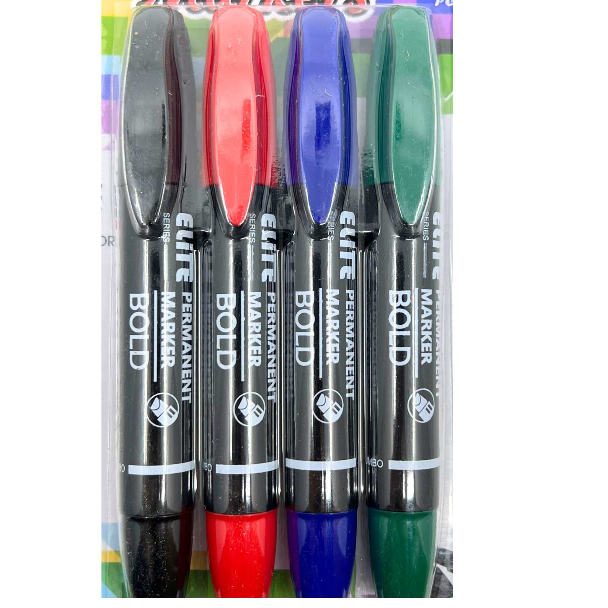 Assortment Permanent Markers: 4 Pack product detail image