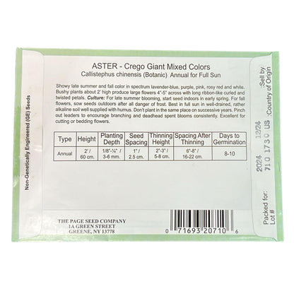 Valley Greene 140mg Aster Crego Giant Mixed Colors