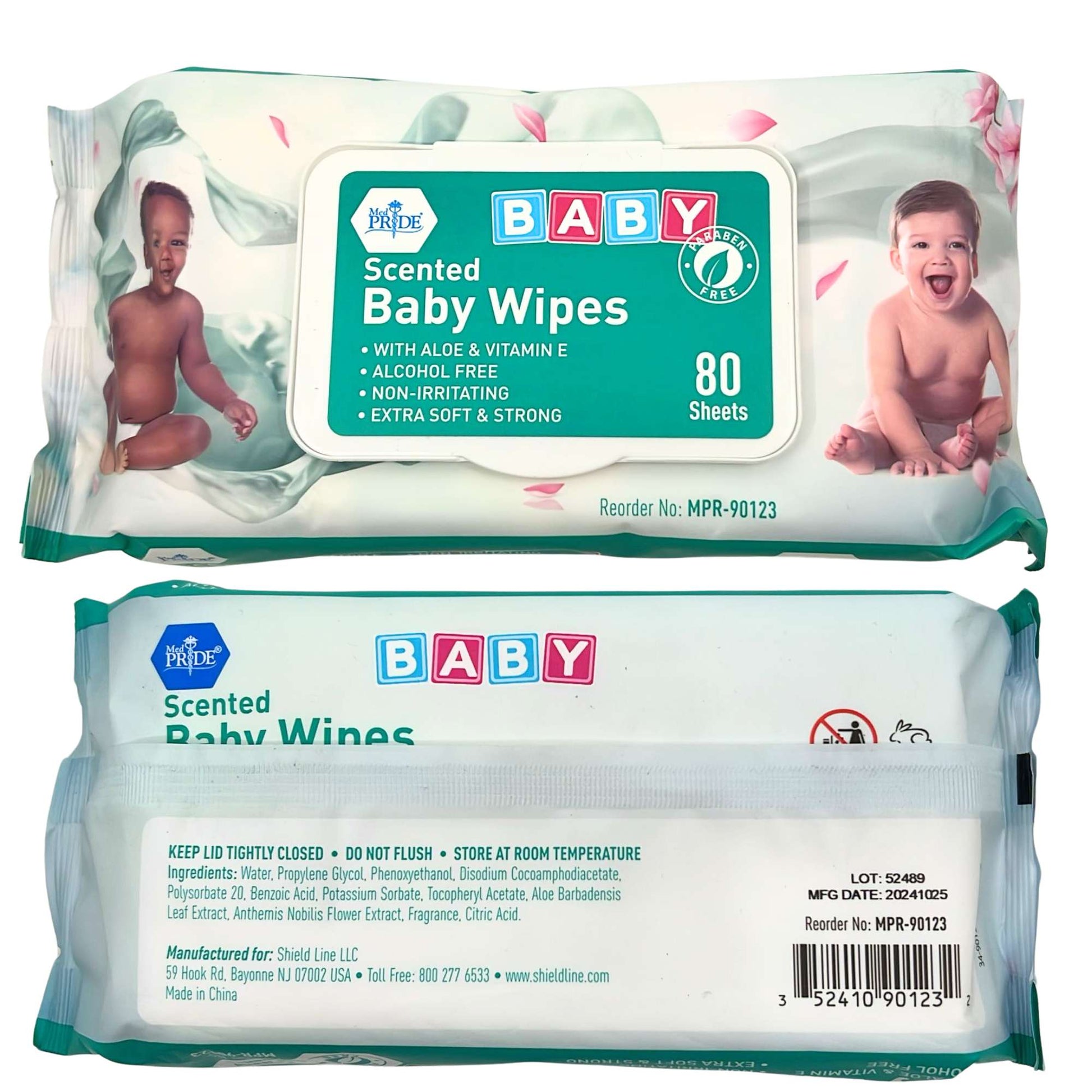 Disposable Scented Baby Wipes