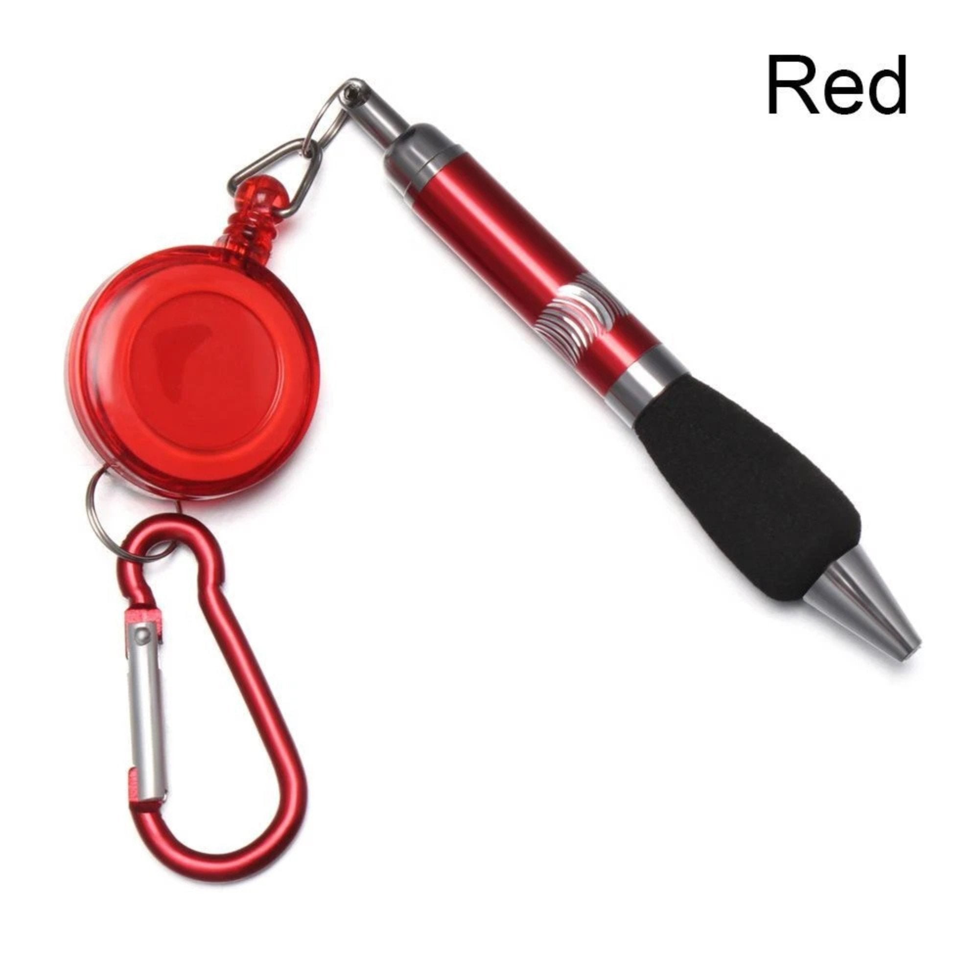 Clip On Ballpoint Pen with Carabiner Keychain and Belt Clip Reel: 1 Pack Ballpoint Pens Ballpoint Pens School product image 7