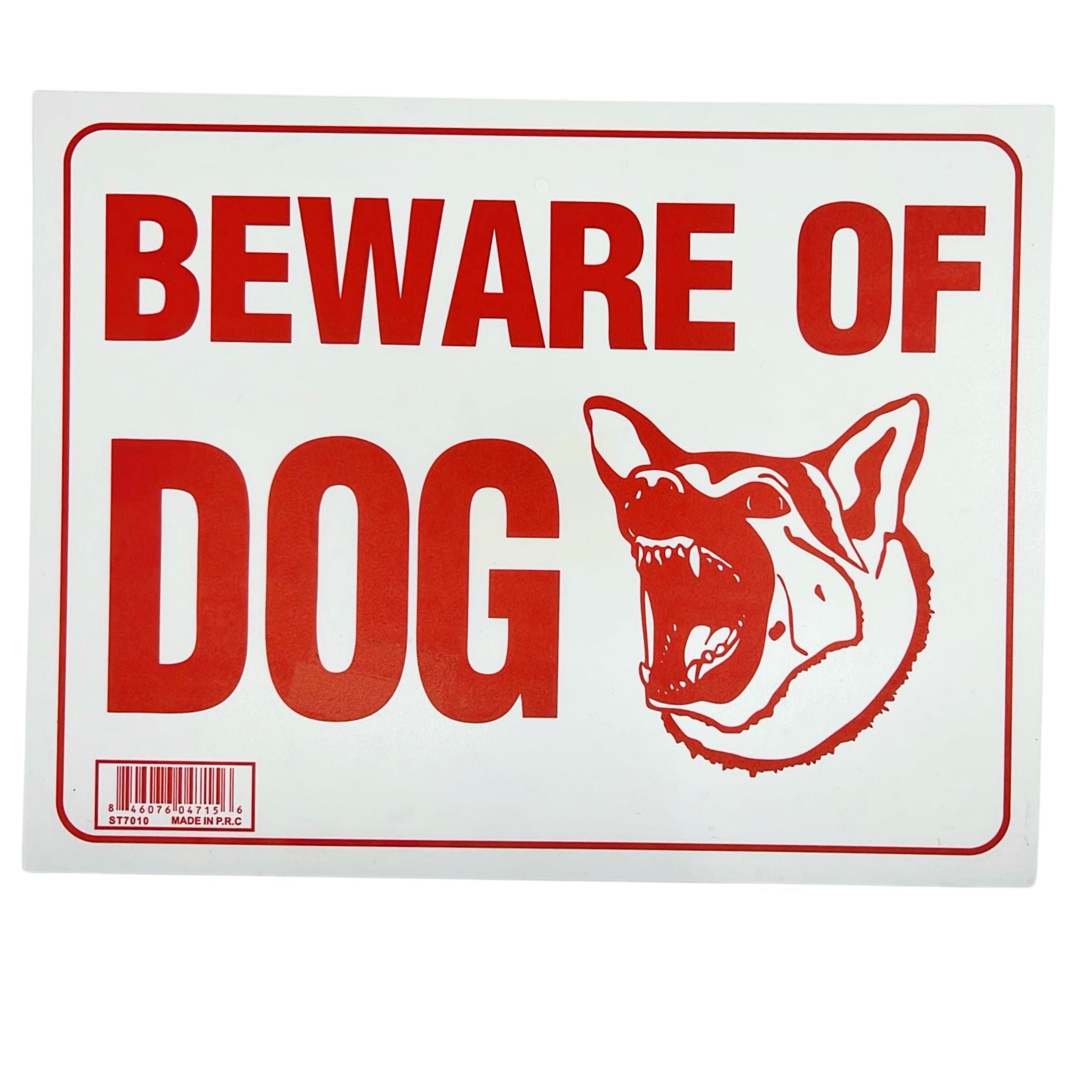 9"X12" "BEAWARE OF DOG" Plastic Signage Sign 1 Pack Safety & Warning Signs Outdoor main product image