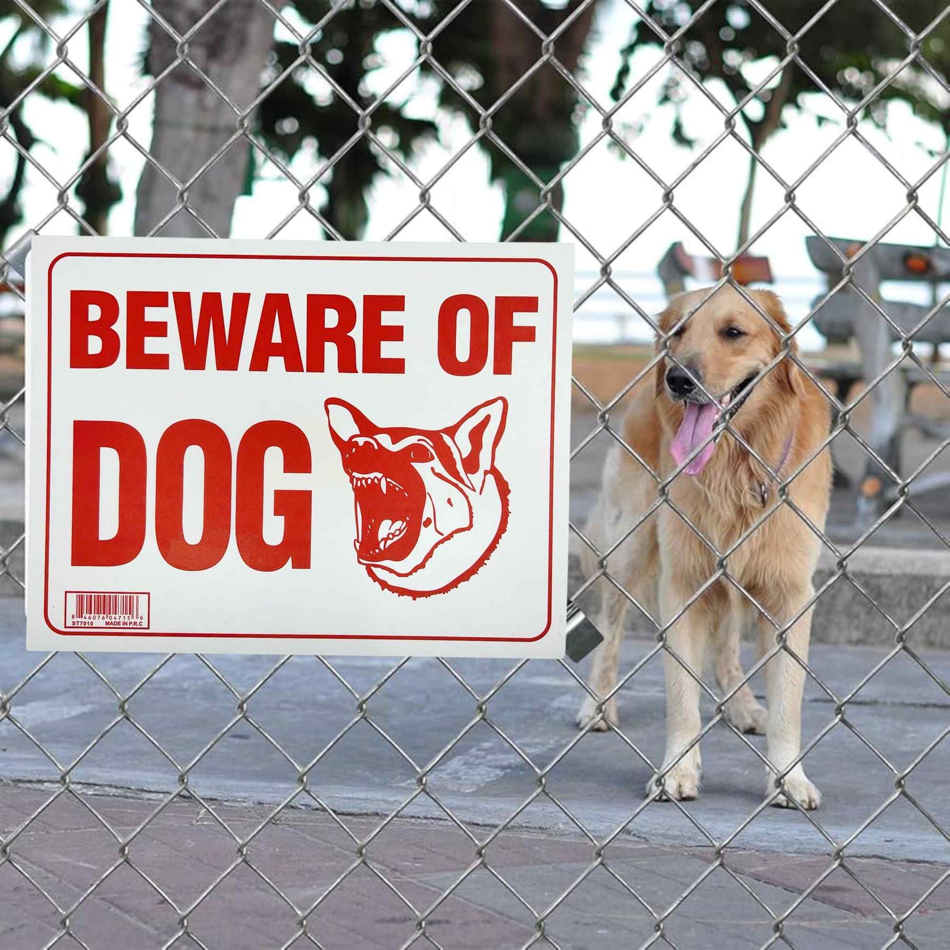 BEAWARE OF DOG Plastic Signage Sign-1CT