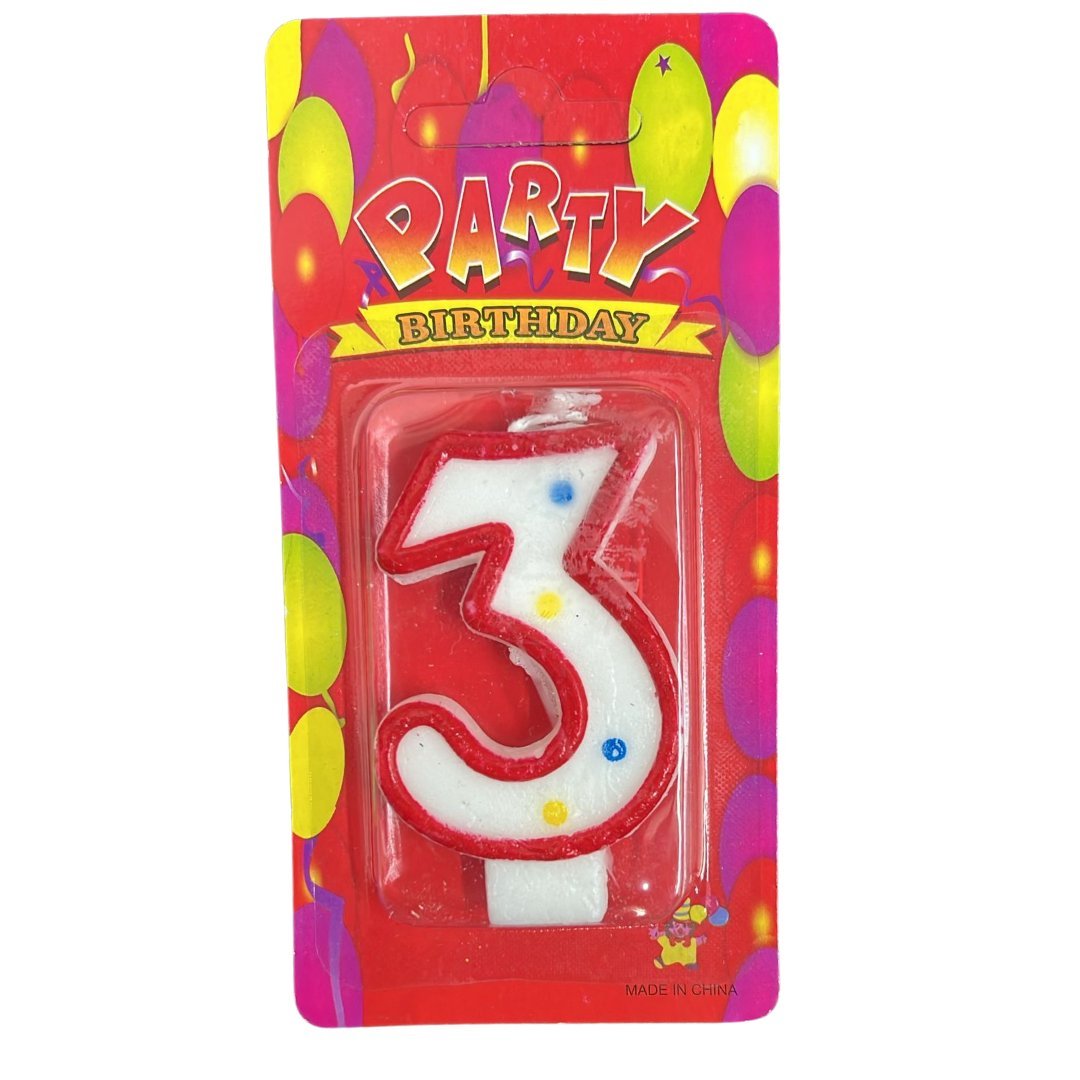 Birthday Number 3 Cake Candle: 1 Pack Birthday Candle Birthday Candle Birthdays main product image