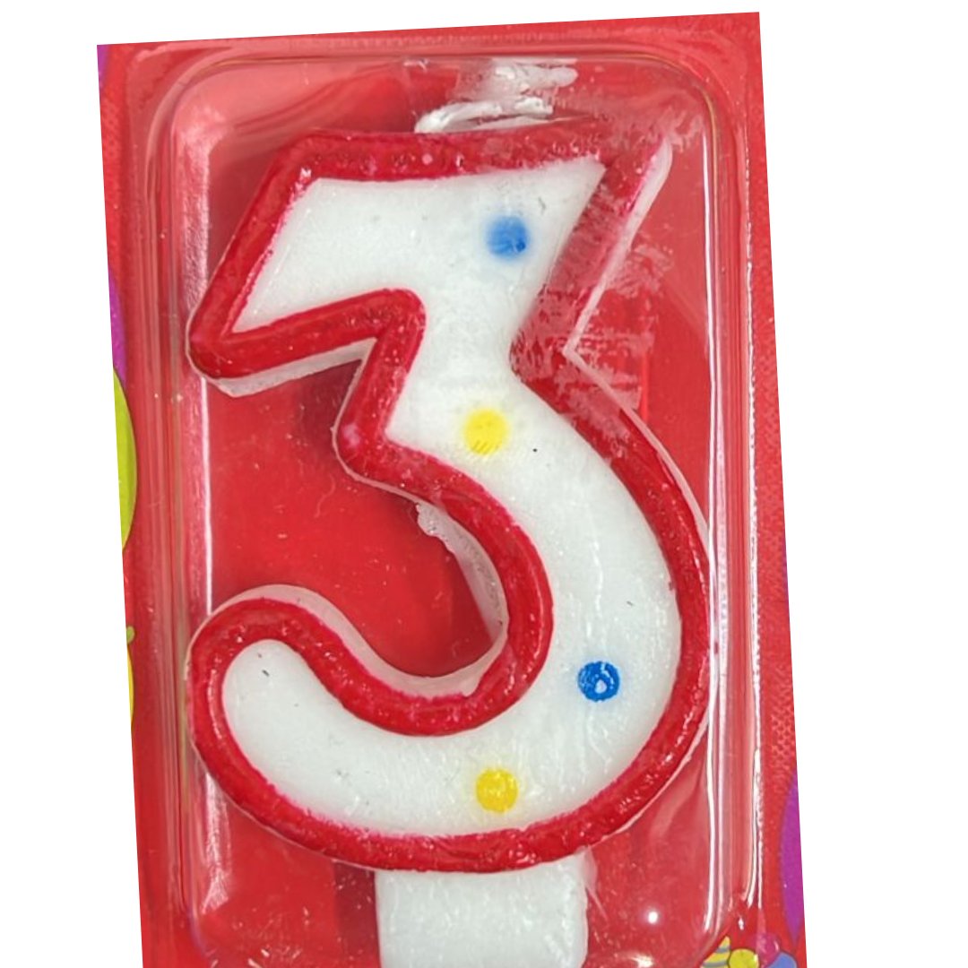 Birthday Number-3 Cake Candle