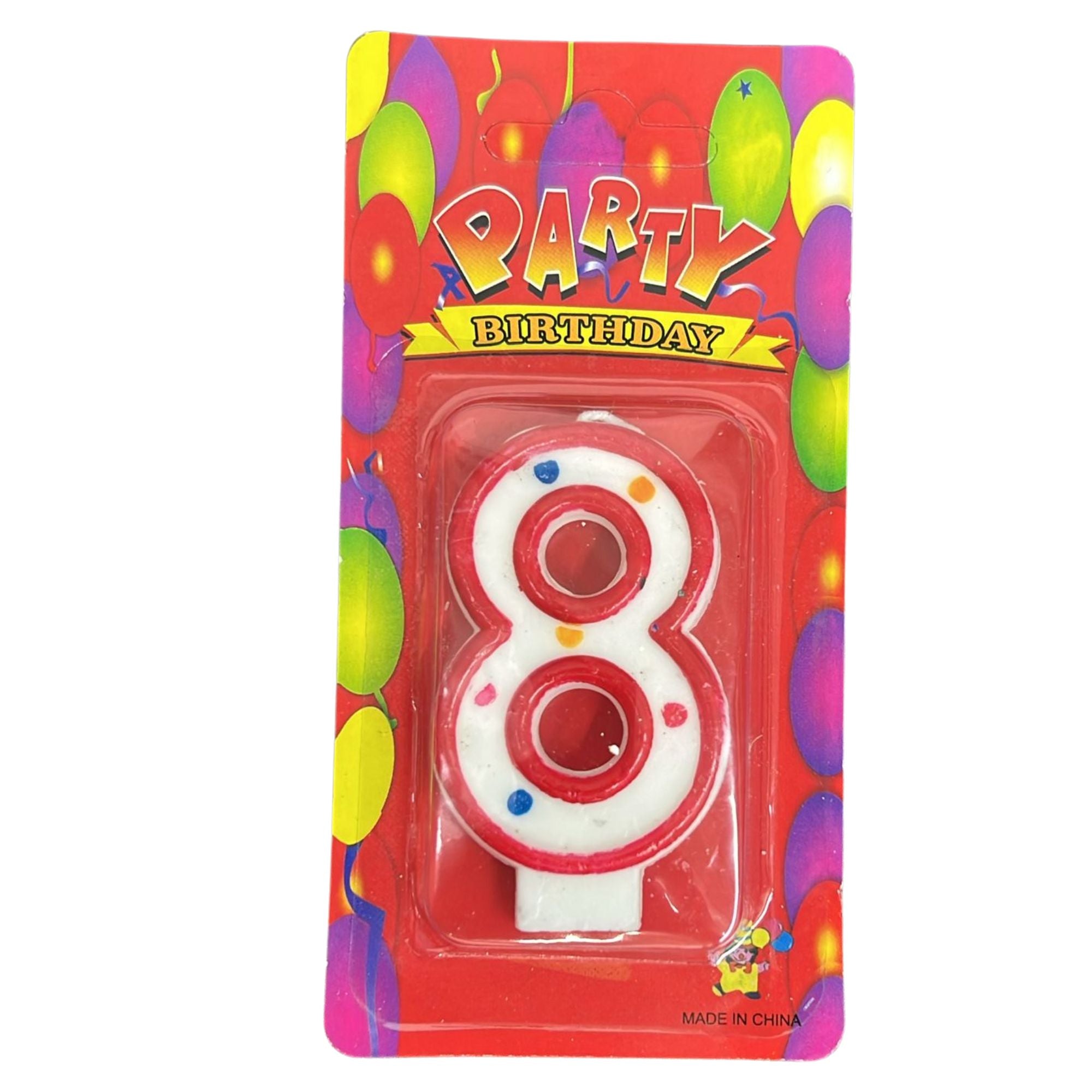 Birthday Number 8 Cake Candle: 1 Pack Birthday Candle Birthday Candle Birthdays main product image