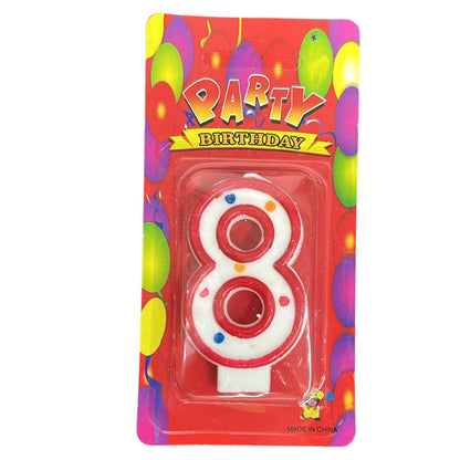 Birthday Number-8 Cake Candle