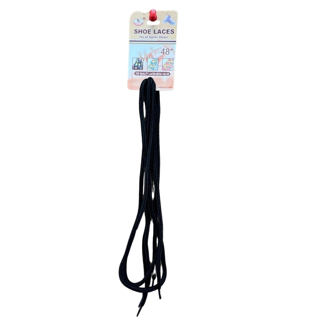 Black 48-Inches Shoe Laces for All Sports Shoes