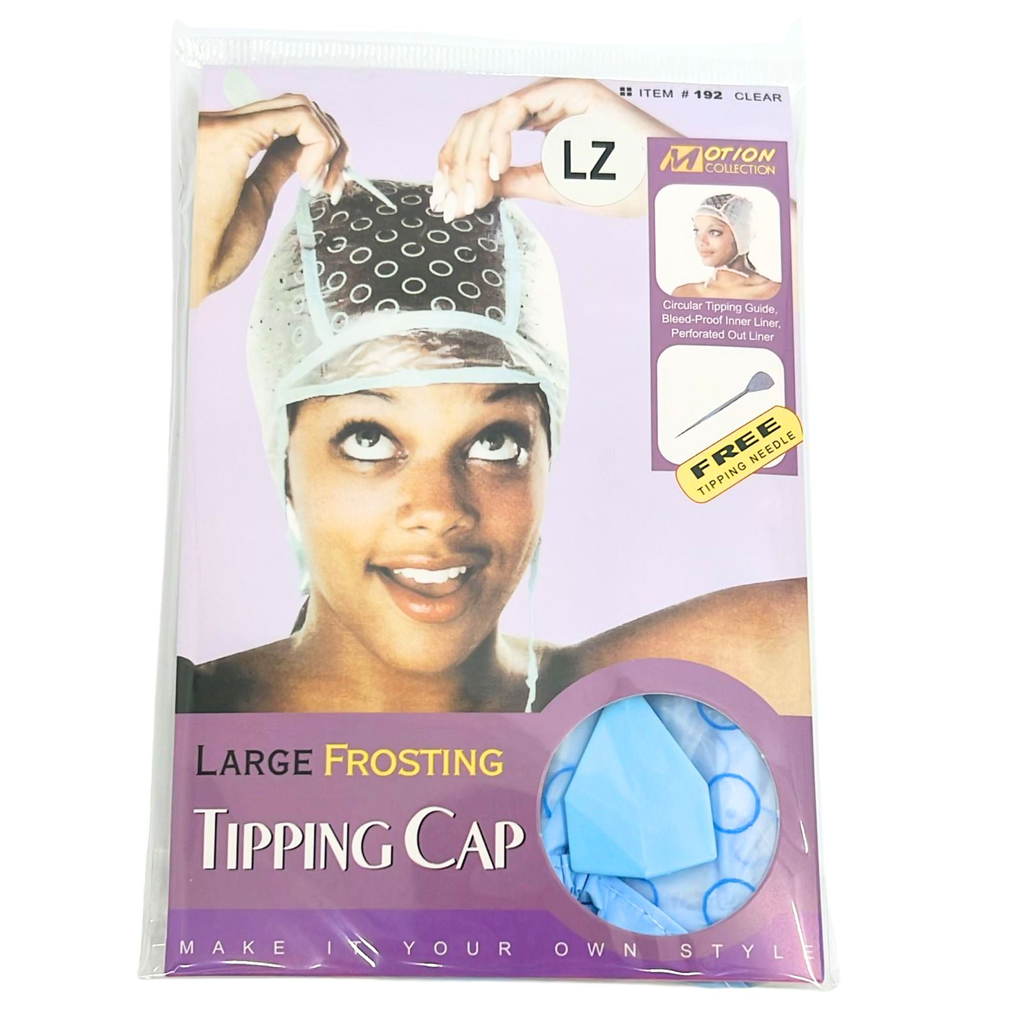 Bleed Proof Large Frosting Tipping Cap with Needle & Guide: 1 Pack hairs main product image