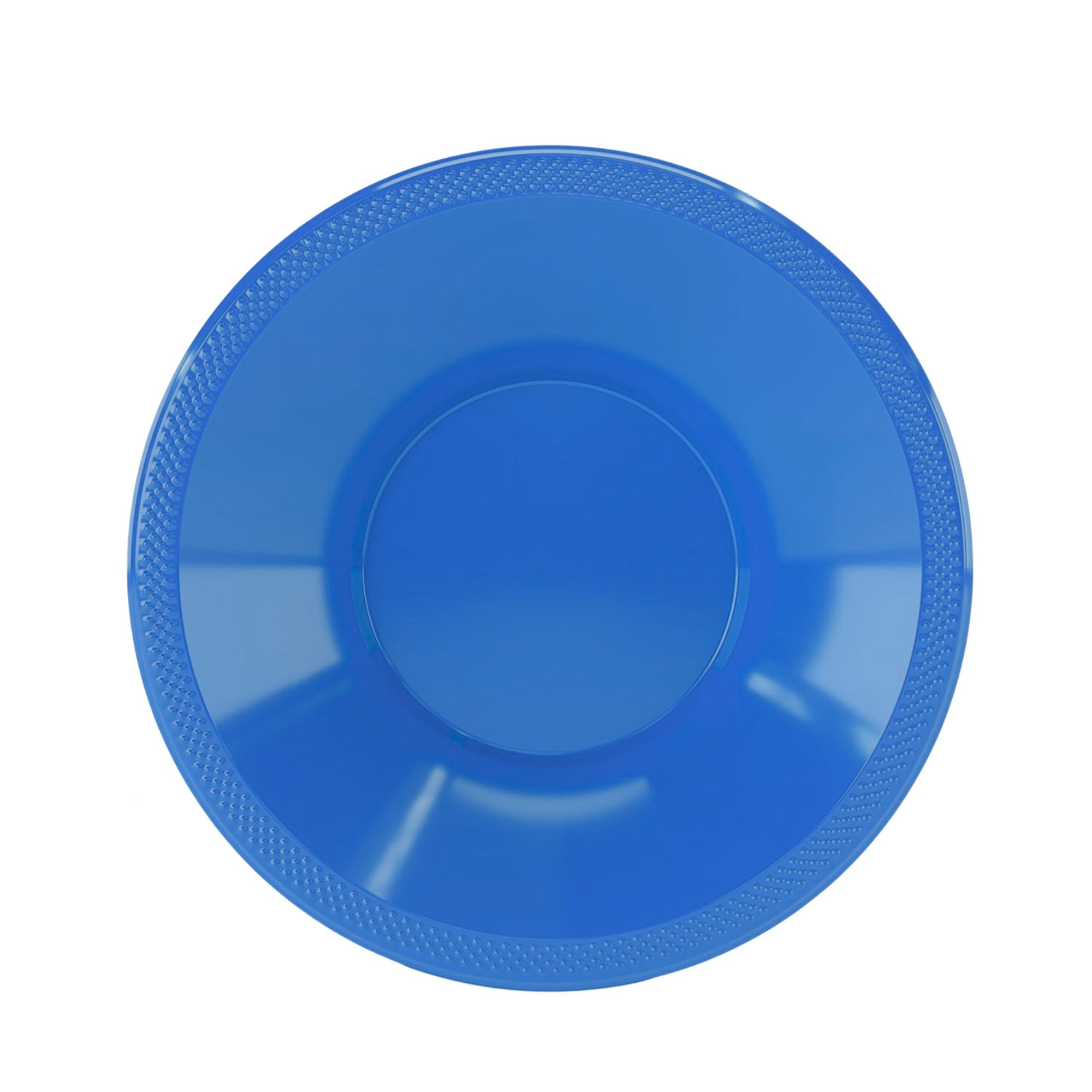 Disposable 15oz Blue Plastic Bowl: 6 Pack Plastic Bowls size and feature image