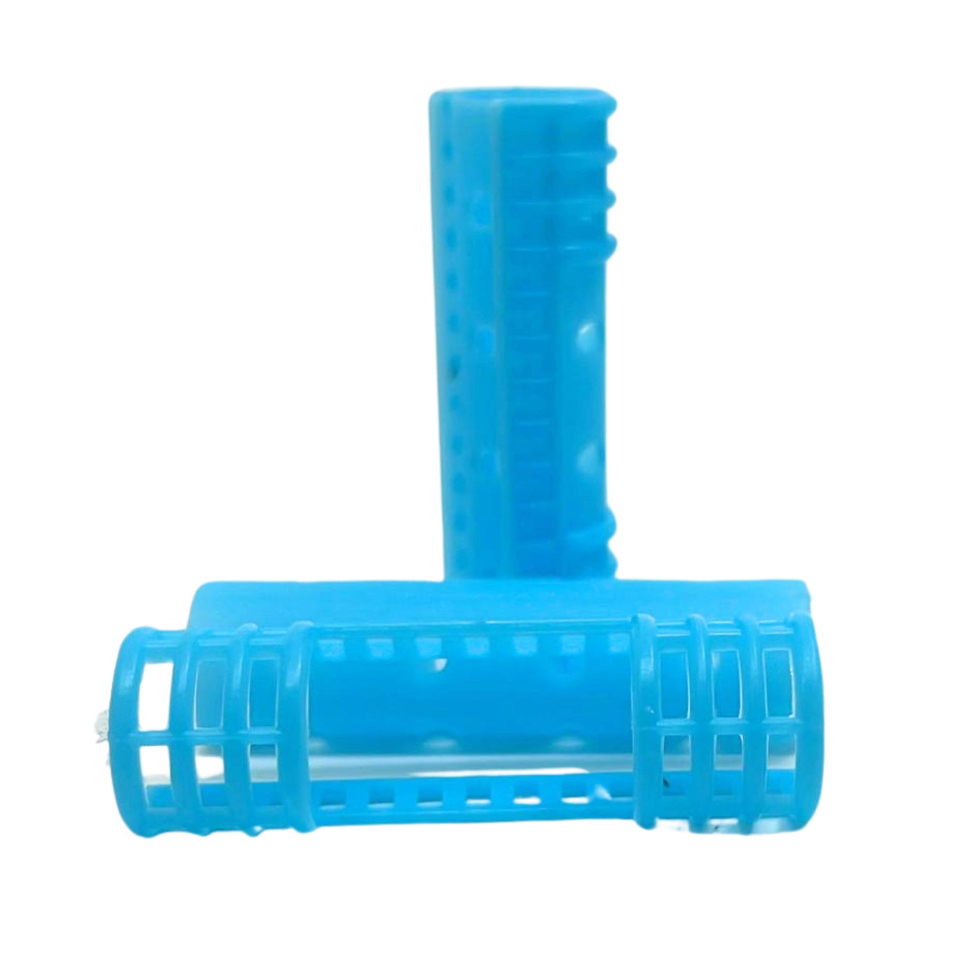 Blue Snap-On Small Magnetic Hair Rollers