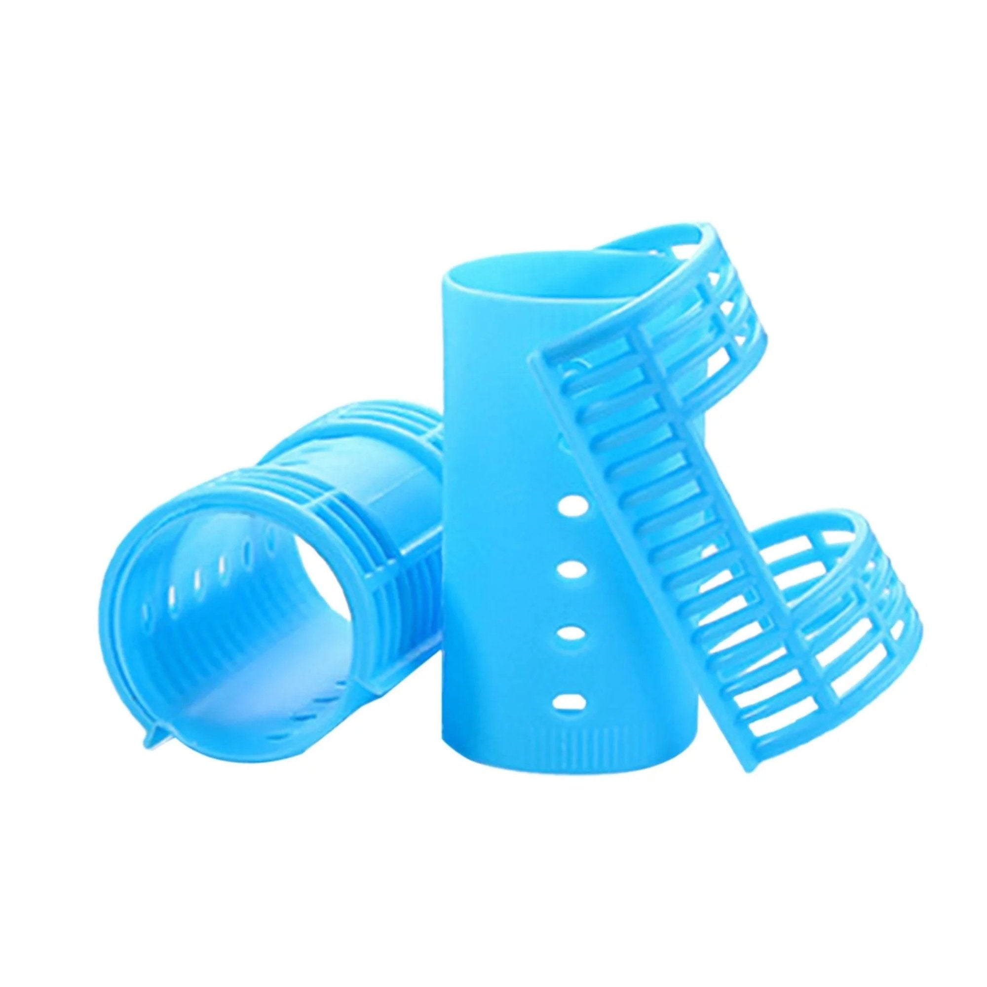 1/2" Blue Snap On Small Magnetic Hair Rollers: 14 Pack Hair Curlers Hair hairs size and feature image